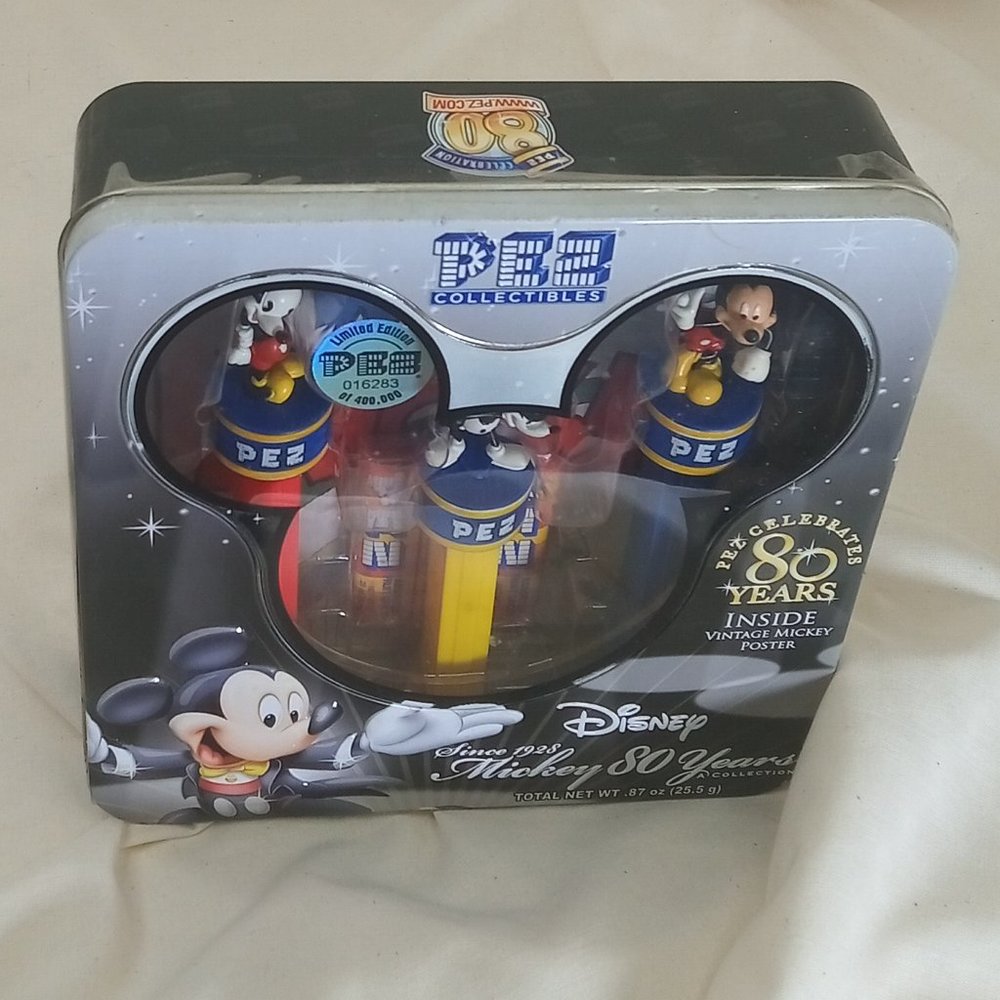 Disney 'Mickey 80 Years'.  PEZ Collectibles. 2007. New / Sealed.